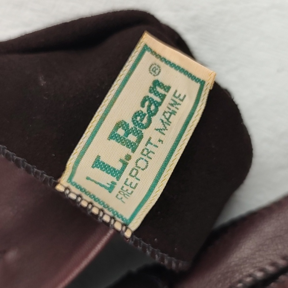 Vintage LL Bean Deer Skin Brown EUC/NWOT? Size Small Sta-Soft Lined - Picture 8 of 12